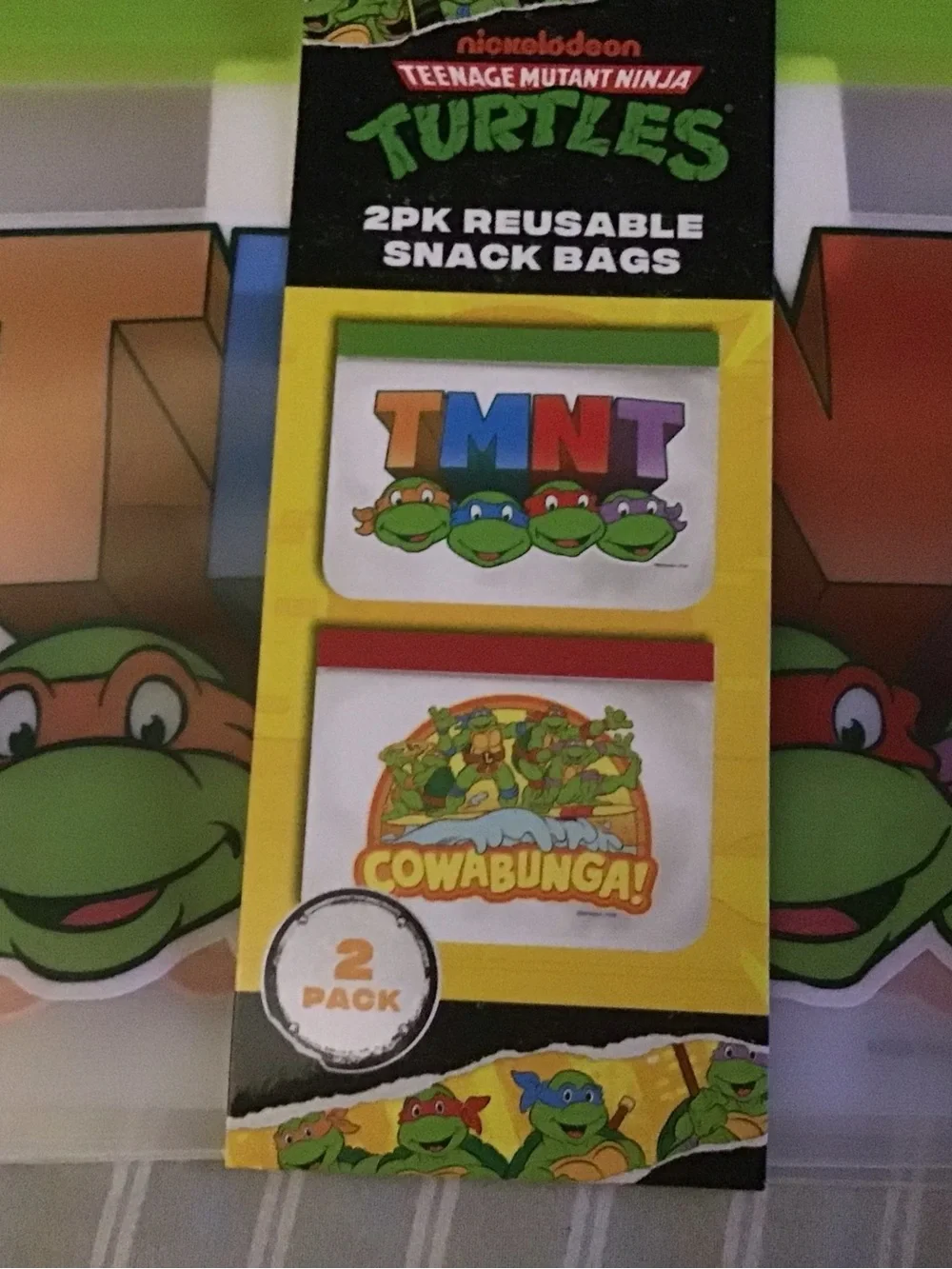 Teenage Mutant Ninja Turtles reusable snack storage bags